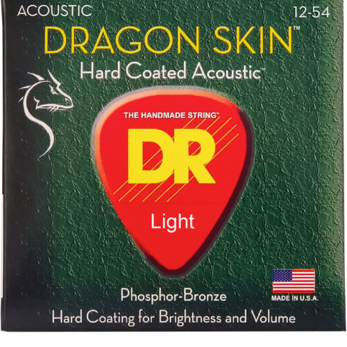 DR Dragonskin Coated P/Bronze Acou Strings 12-54