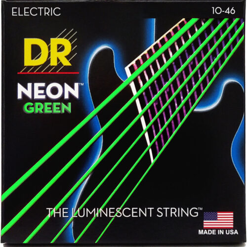 DR Strings NEON HiDef Green Electric NGE-10