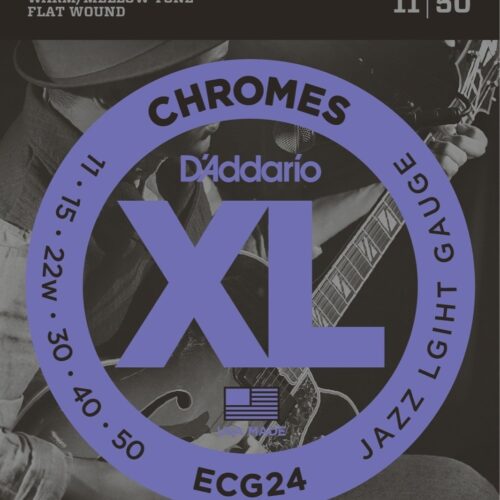 Daddario Set of Chromes Jazz Lite Gauge