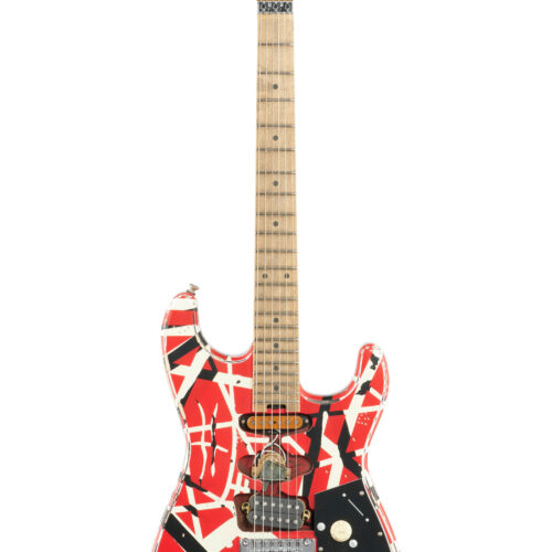 EVH Striped Series Frankie Red White Black Relic