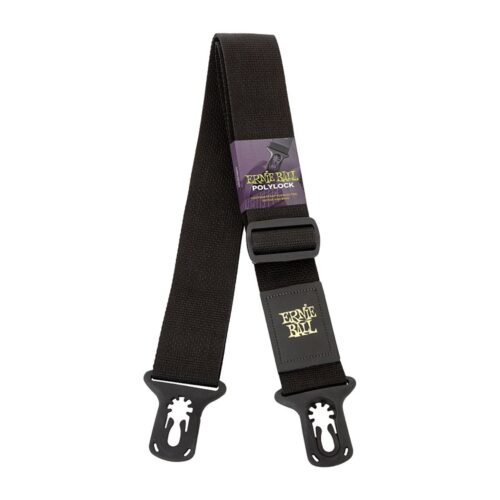 Ernie Ball P04056 PolyLock Guitar Strap Black
