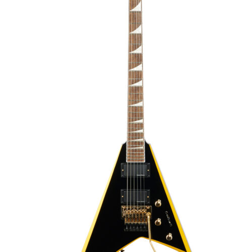 Jackson X Ser Rhoads RRX24 LRN Blk w/Yellow Bevels
