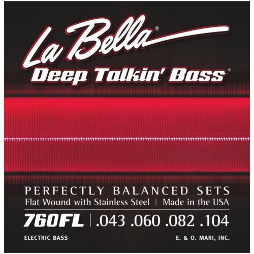 La Bella 760FL Deep Talkin Bass Strings Flatwound