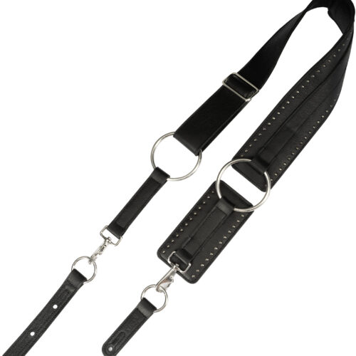 Levys Baldric Leather Guitar Strap Black