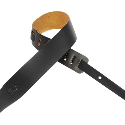Levys M26 2.5in Leather Guitar Strap Black
