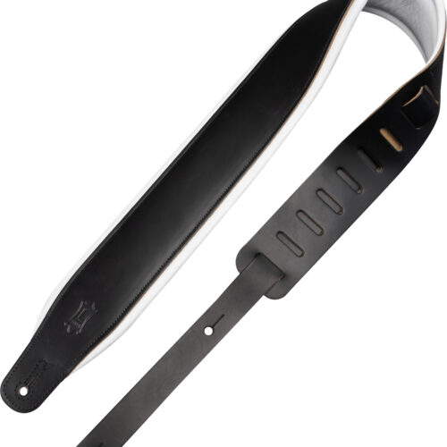 Levys M26PD Amped Series Leather Strap Tuxedo