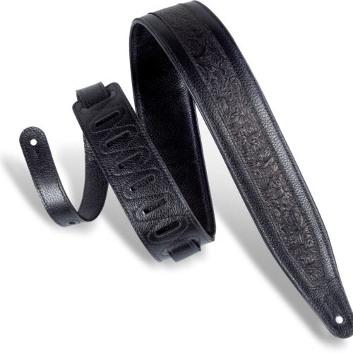 Levys M317FG-BLK Leather Guitar Strap Black