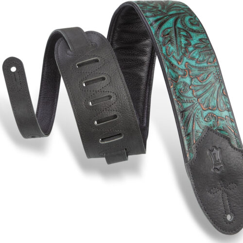 Levys M4WP-001 Palm Jade Leather Guitar Strap