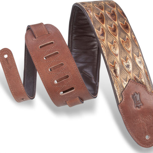 Levys M4WP-005 Arrowhead Bronze Leather Strap