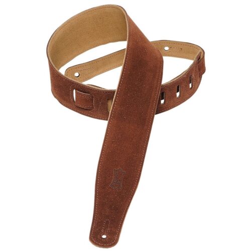 Levys MS26 2.5in Suede Guitar Strap Brown