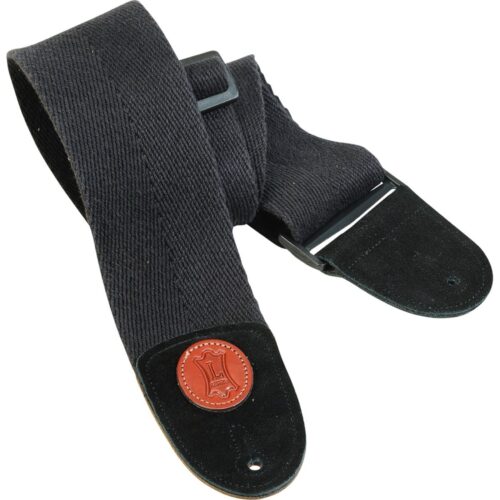 Levys MSSC4-BLK Cotton Bass Guitar Strap 3in Black
