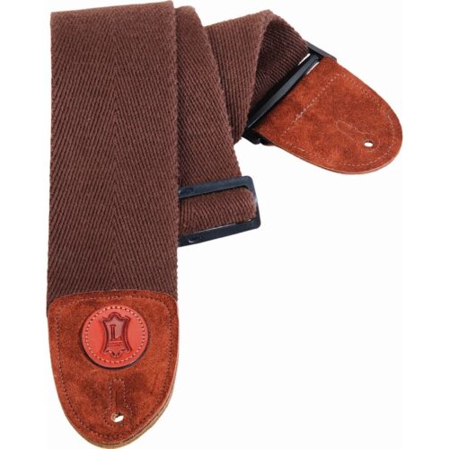 Levys MSSC4-BRN Cotton Bass Guitar Strap 3in Brown