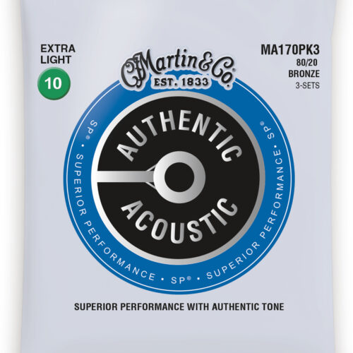 Martin MA170PK3 Authentic Acoustic SP 80/20 Bronze