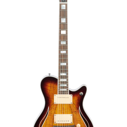 Michael Kelly Ele Gtr Hybrd Spec Spalted Mple Brst