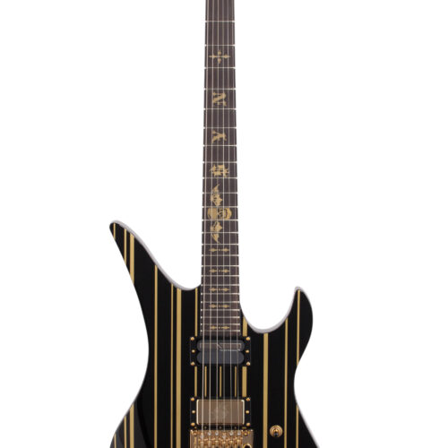 Schecter Synyster Gates Custom S Blk Gold Stripes