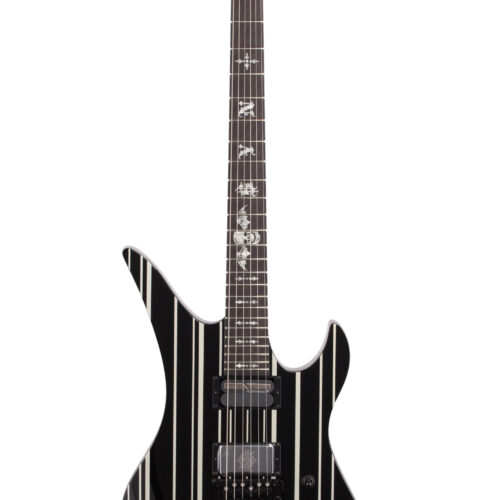 Schecter Synyster Gates Custom S Blk Slv Stripe