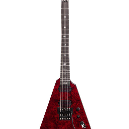 Schecter V1FR Apocalypse Electric Guitar Red Reign