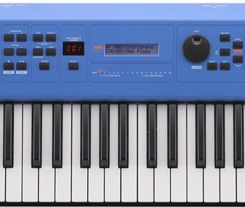 Yamaha MX49BU 49 Key Keyboard Synthesizer in Blue