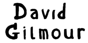David Gilmour Name Logo Font