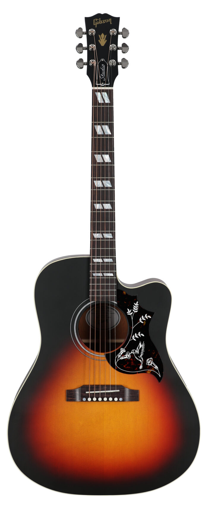 Gibson Hummingbird Studio EC A/E Tri-Burst Sat WC