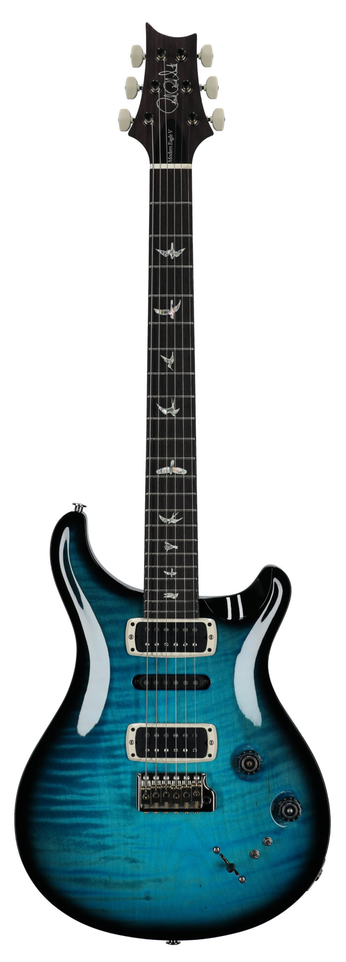 PRS Modern Eagle V Carroll Blue Wraparound Smoke