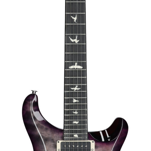 PRS S2 Custom 24 Quilt Faded Grey Blk Prple Bst wB