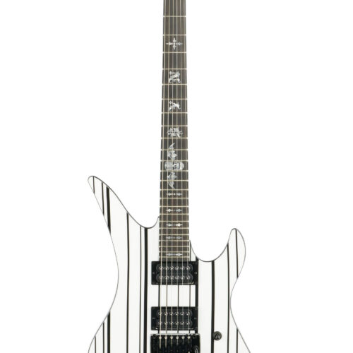 Schecter Synyster Gates Std EG White Blk Pinstripe