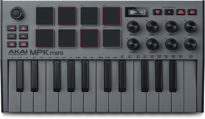 Akai MPK Mini MK3 25 Key Keyboard Contoller Grey
