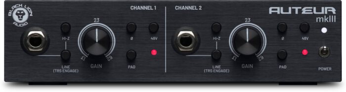 Black Lion Audio Auteur MKIII 2 Channel Mic Pre