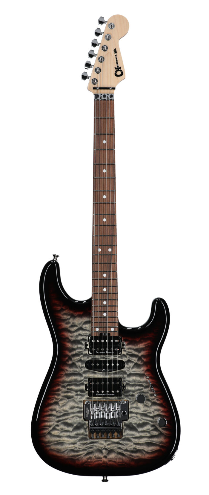 Charvel MJ SD Style 1 HSH FR PF QM Midnight Glow