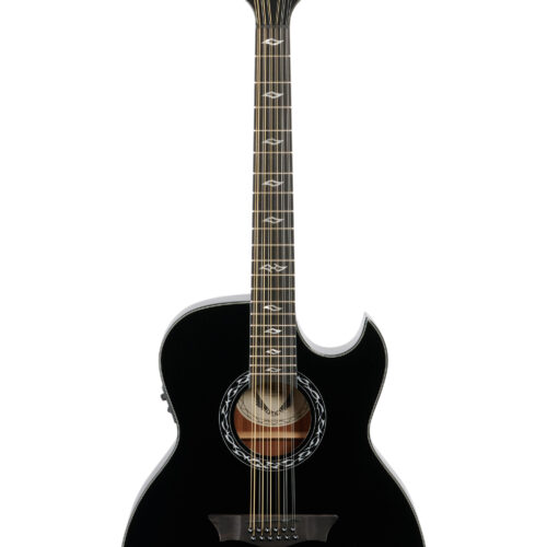 Dean Exhibition AE 12 St Gtr Classic Black