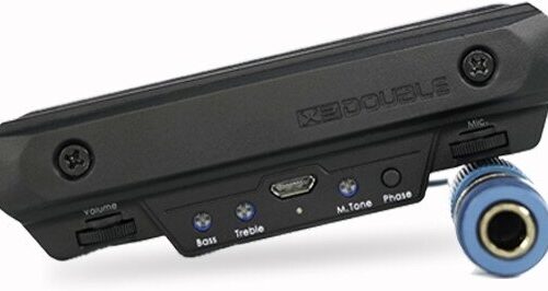 Double XO Soundhole Dual Magnetic Coil and Mic
