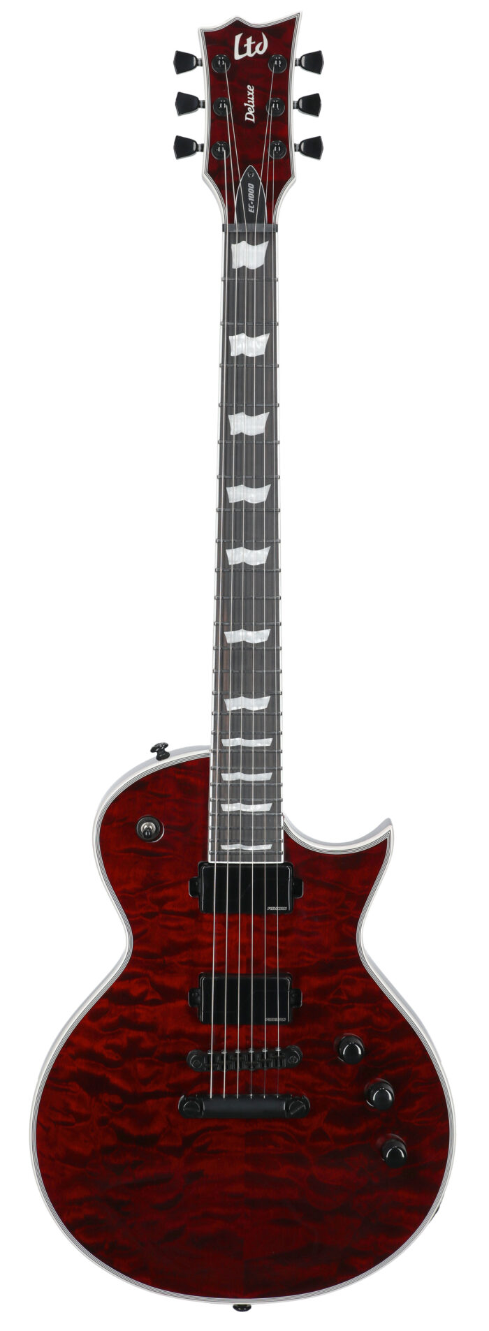 ESP LTD Deluxe EC-1000QM EG See Thru Blk Cherry