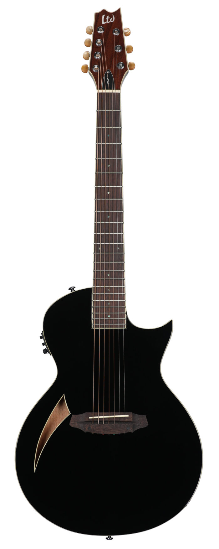 ESP LTD TL-7 Thinline Acoustic Electric Guitar Blk