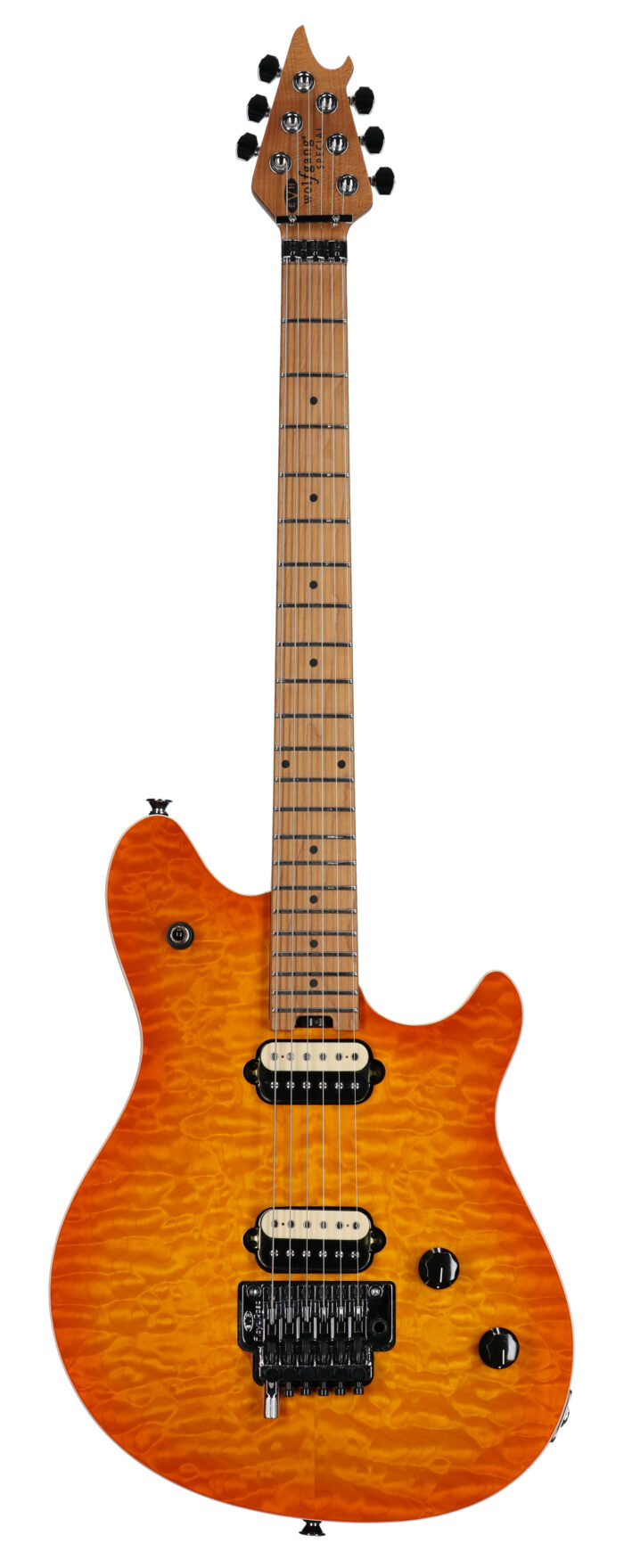 EVH Wolfgang Special QM Baked Maple Neck Solar