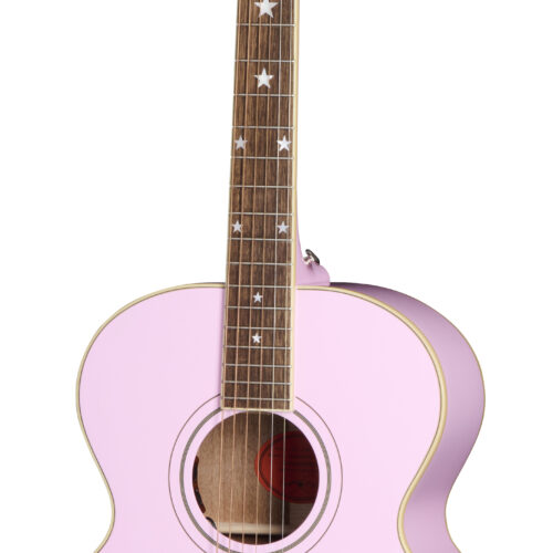 Epiphone IGC J-180 Long Scale A/E Jumbo Pink W/C