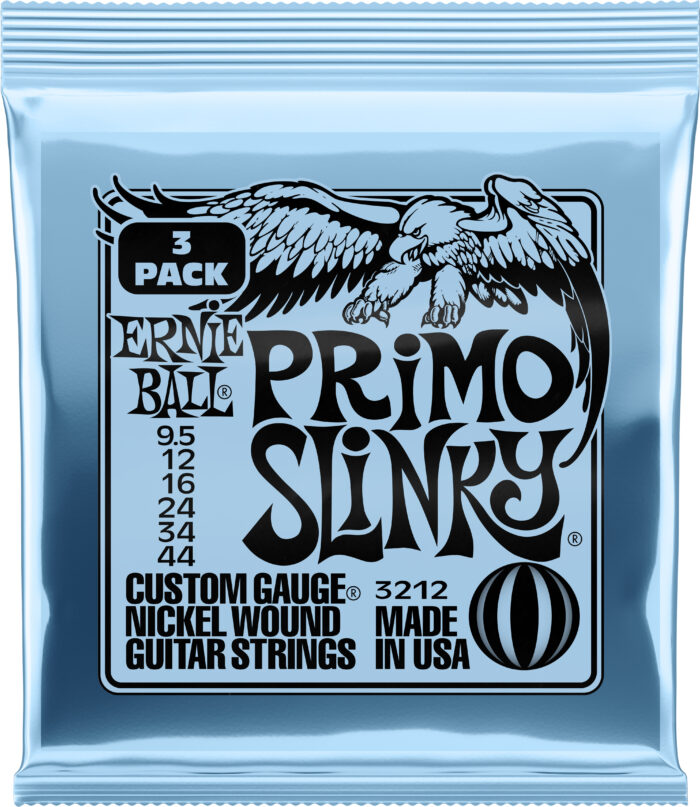 Ernie Ball P03212 Primo Slinky Strings 3 Pack