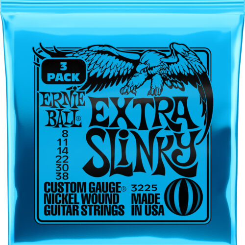 Ernie Ball P03225 Extra Slinky Strings 3 Pack