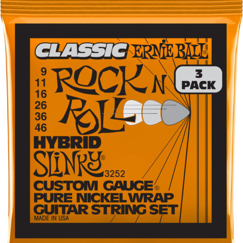 Ernie Ball P03252 Pure Nickel Strings 3pk