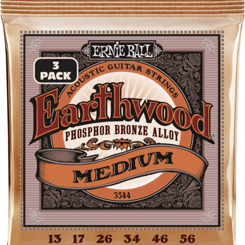 Ernie Ball P03544 Earthwood Medium PhosBrz Set 3pk
