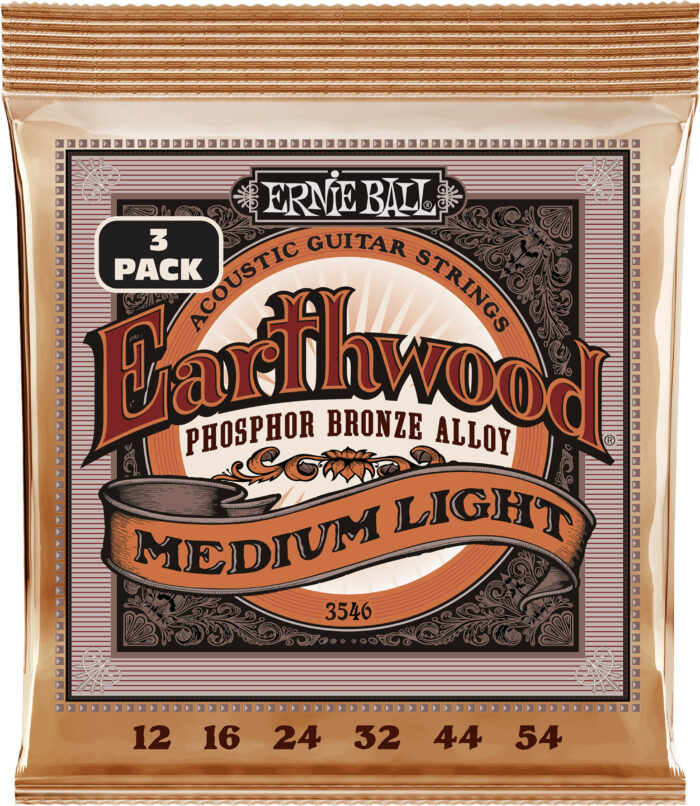 Ernie Ball P03546 Earthwood Phos Bronze Set 3 Pack
