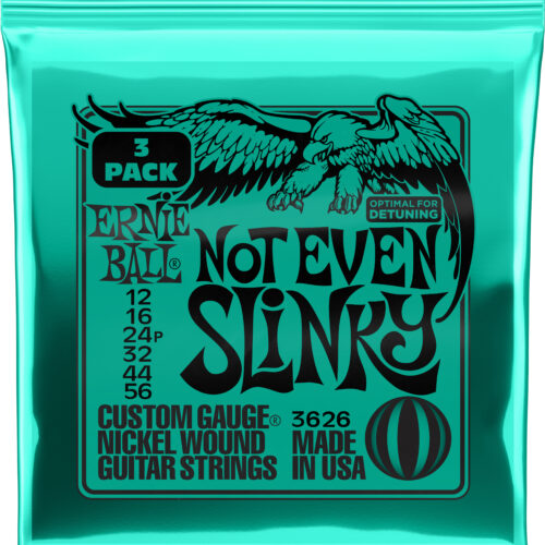 Ernie Ball P03626 Not Even Slinky Strings 3 Pack