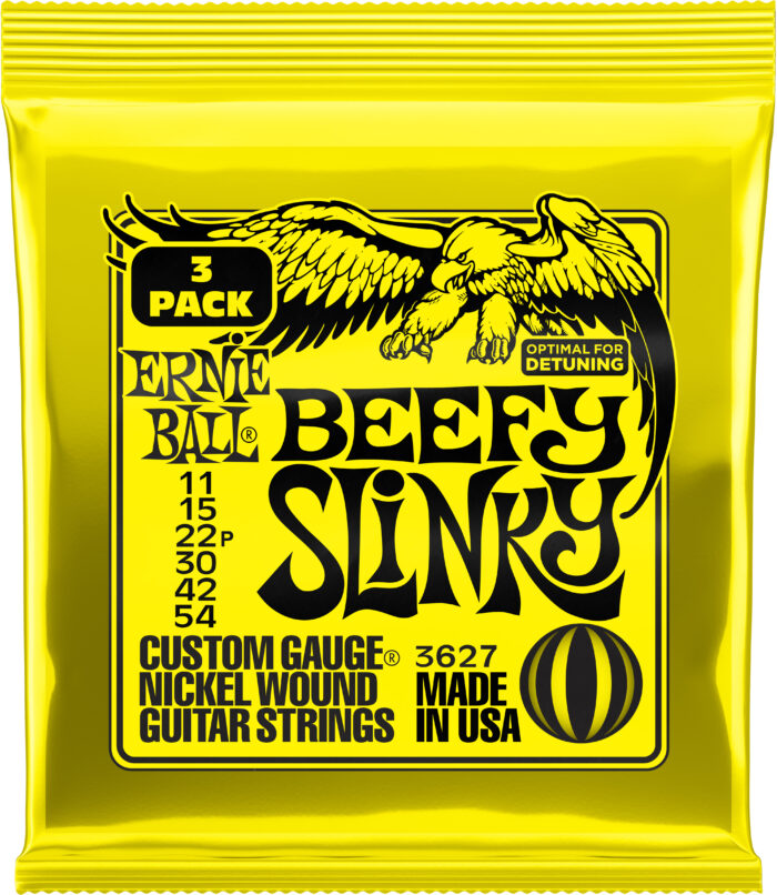 Ernie Ball P03627 Beefy Slinky Strings 3 Pack