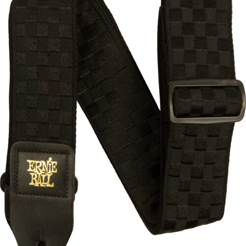 Ernie Ball P05341 Jacquard Guitar Strap Black Chec