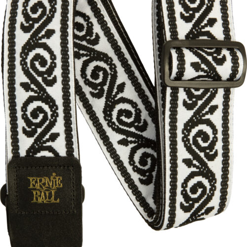 Ernie Ball P05342 Jacquard Guitar Strap Black Vine