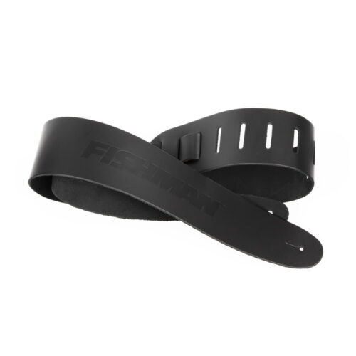 Fishman Brand Guitar Strap black leather