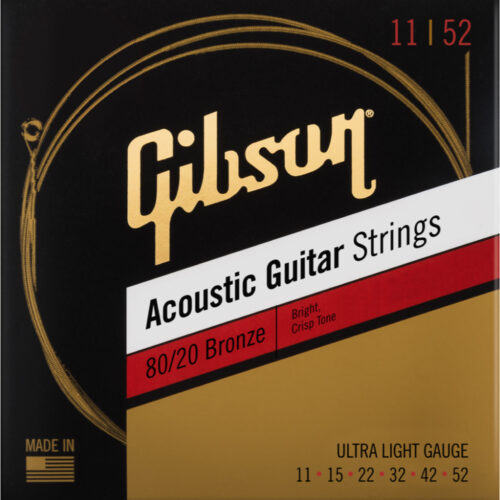 Gibson SAG-BRW11 80/20 Bronze Acoustic Ult Lgt 11