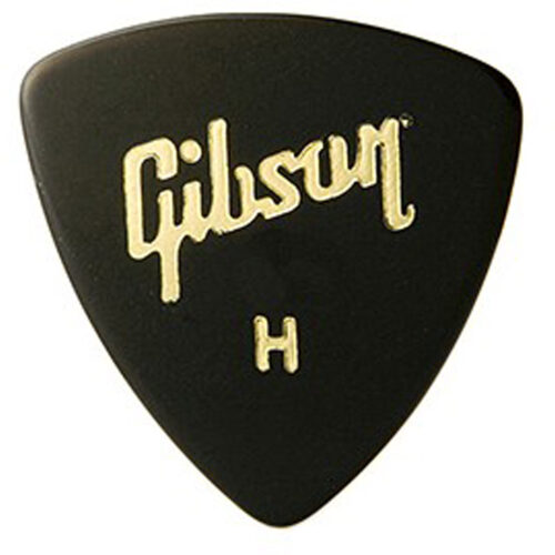 Gibson Wedge Picks 72 Pack Black Thin