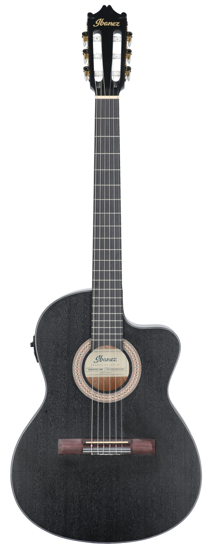 Ibanez GA5MHTCE Nyln String Guitar Weathered Black