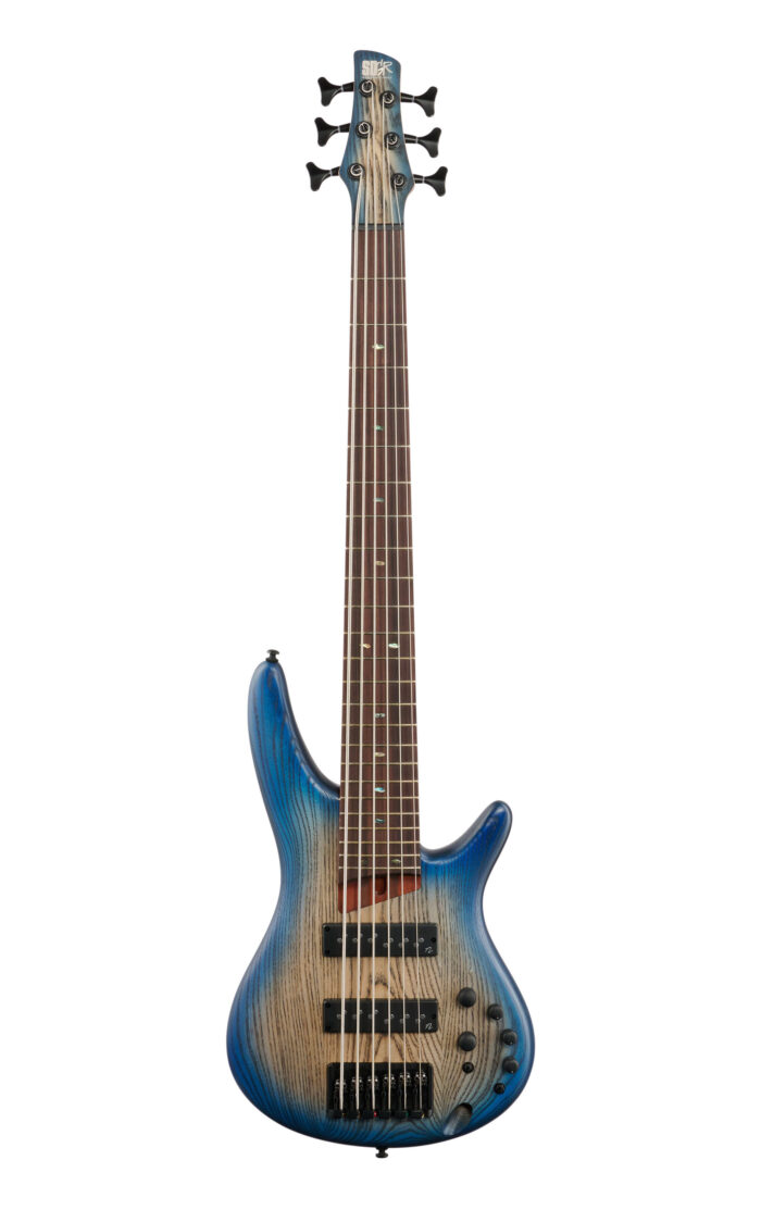Ibanez SR606E Bass Cosmic Blue Starburst Flat